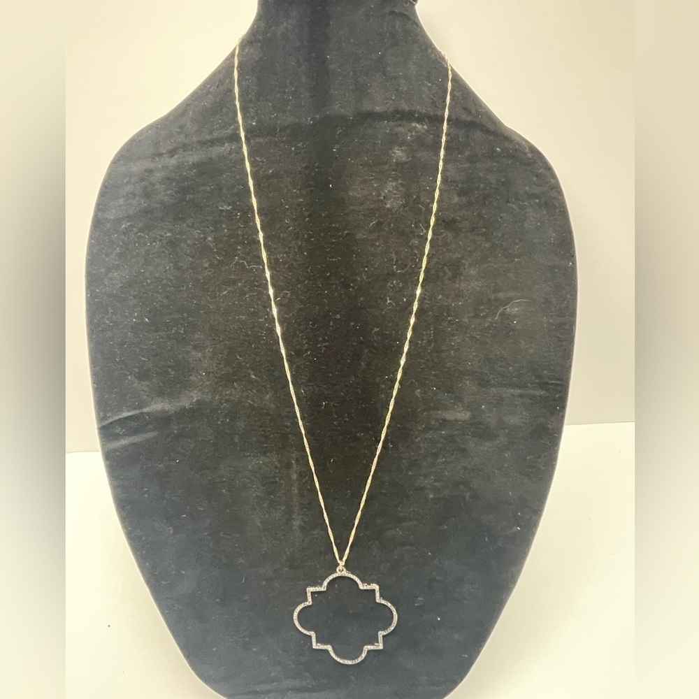 Long Moroccan Style Charm Necklace - Picture 2 of 5
